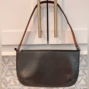 Louis Vuitton Black Mat Fowler Shoulder Bag